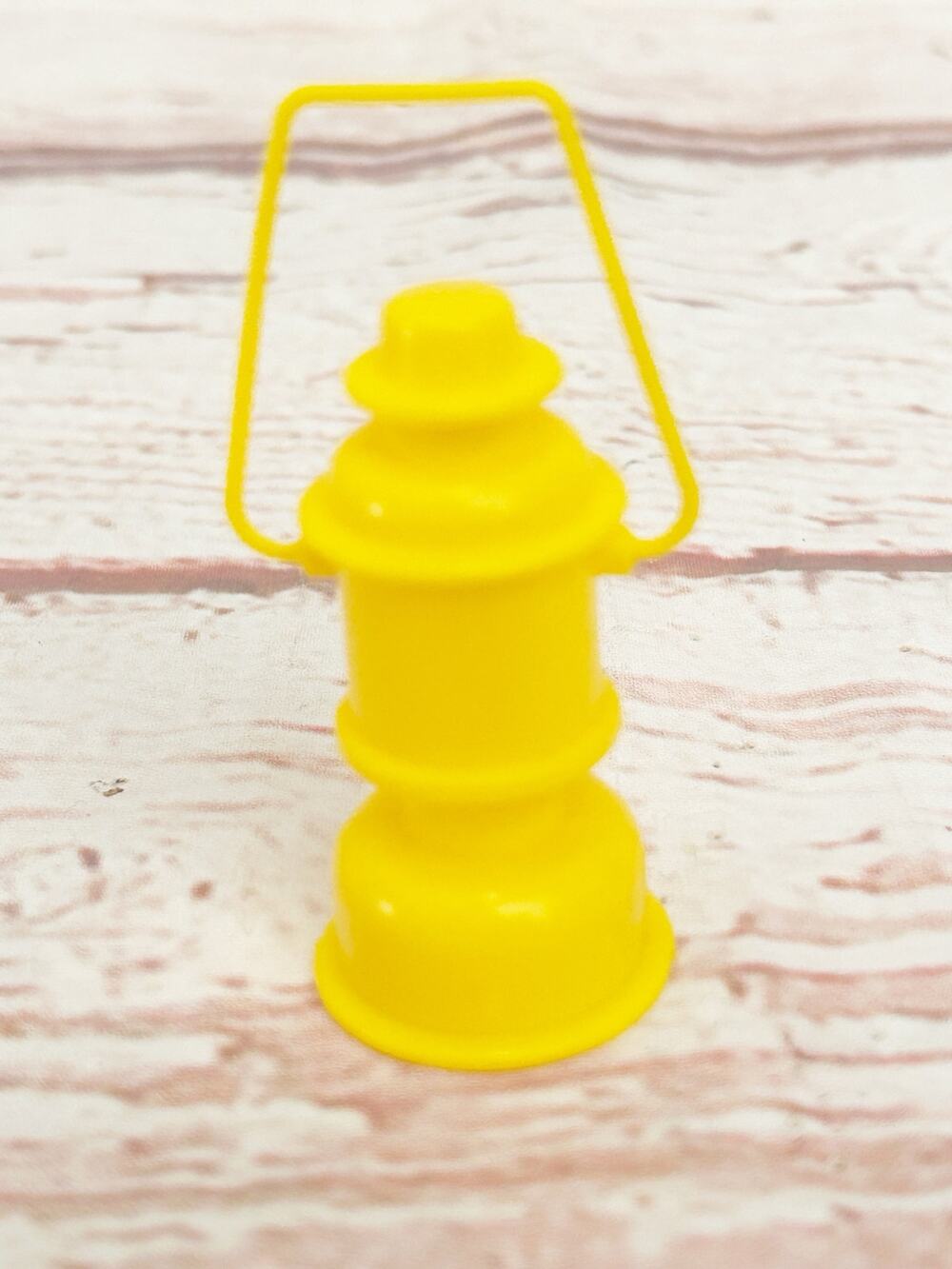 Vintage Barbie Yellow Camping Lantern Accessory Doll Playset Piece